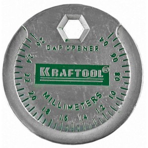Измеритель зазора свечи с градуировкой, 0,4-2,6мм Kraftool 43258