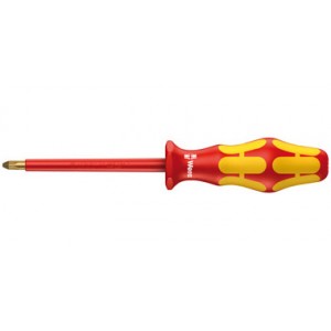 Отвертка крестовая диэлектрическая PH0 х 80 мм WERA WE-006150