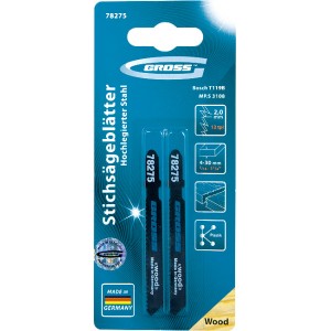Пилки для лобзика по дереву 2 шт 3108-Т119B Gross 78275
