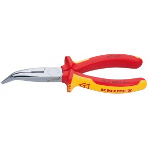 Круглогубцы диэлектрические 160 мм изогнутые KNIPEX KN-2526160