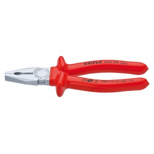 Плоскогубцы диэлектрические 250 мм прямые комбинированные KNIPEX KN-0307250