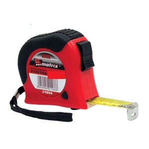Рулетка 10 м х 25 мм Double fixation MATRIX 31061