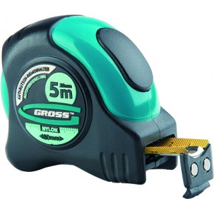 Рулетка 5 м x 25 мм магнитная автостоп Schlagfest Gross 31113