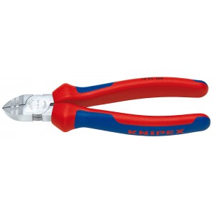 Длинногубцы 125 мм прямые с резцом KNIPEX KN-2501125