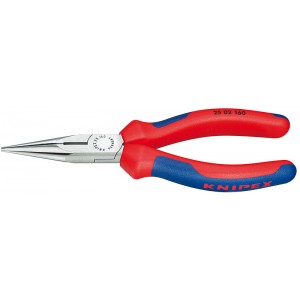 Длинногубцы 140 мм прямые с резцом KNIPEX KN-2502140