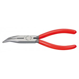 Длинногубцы 160 мм изогнутые с резцом KNIPEX KN-2521160