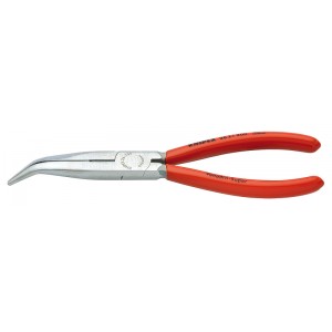 Длинногубцы 200 мм изогнутые с резцом KNIPEX KN-2621200