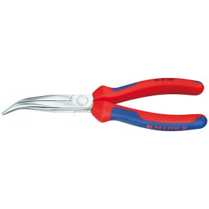 Длинногубцы 200 мм изогнутые с резцом KNIPEX KN-2625200