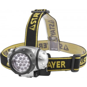Фонарь налобный светодиодный 19LED 4 режима 3хААА Stayer 56570
