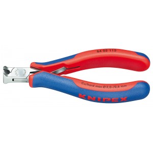 Бокорезы для электроники торцевые 115 мм прямые KNIPEX KN-6402115