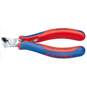 Бокорезы для электроники торцевые 120 мм изогнутые KNIPEX KN-6432120