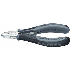 Бокорезы для электроники 115 мм прямые KNIPEX KN-7712115ESD