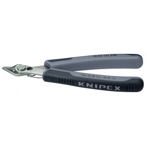Бокорезы для электроники прецизионные 125 мм прямые KNIPEX KN-7803125ESD