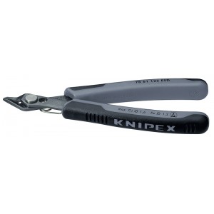 Бокорезы для электроники прецизионные 125 мм прямые KNIPEX KN-7861125ESD