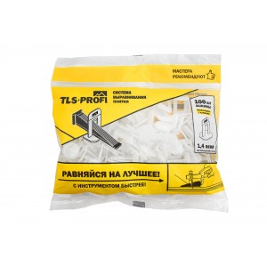 Зажим 1,4 мм 100 шт пакет TLS PROFI TLS12016 60186