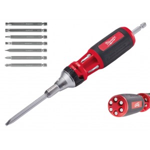 Многофункциональная отвертка с трещоткой (9 в 1) MILWAUKEE 4932471598