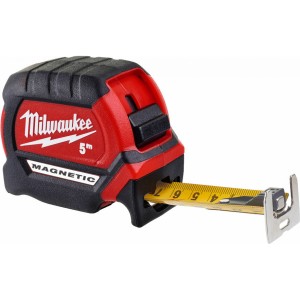 Рулетка 5 м x 27 мм PREMIUM магнитная Milwaukee 4932464599