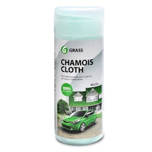 Салфетка замша искусственная в тубе 43 х 32 см GRASS IT-0462