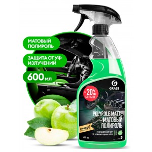 Полироль-очиститель пластика Polyrol Matte матовый 600 мл яблоко триггер GRASS 110426