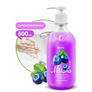 Мыло-крем жидкое Milana Черника в йогурте 500 мл GRASS 126300