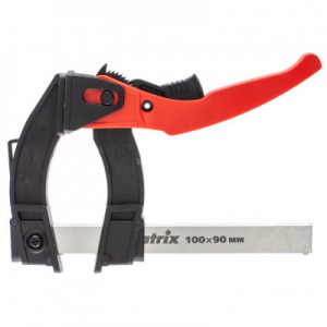 Струбцина F-образная 100 x 90 х 195 мм быстрозажимная Matrix 20734