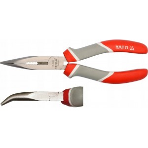 Тонкогубцы 200 мм изогнутые YATO YT-2028