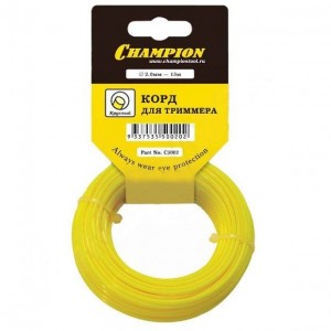 Леска для триммеров круглая 2 мм х 15 м CHAMPION C5002