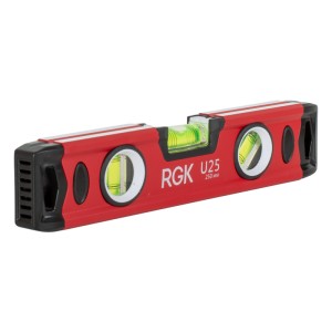 Уровень пузырьковый U25 250 мм 3 глазка RGK 775311