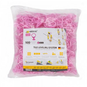 Зажим 0,8 мм 500 шт розовый 3D+ СВП SLIM 5100
