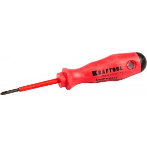 Отвертка крестовая диэлектрическая PH0 х 60 мм 1000В Kraftool 25006-0-060