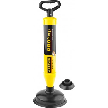 Вантуз вакуумный PROPump с двумя адаптерами Stayer 51925