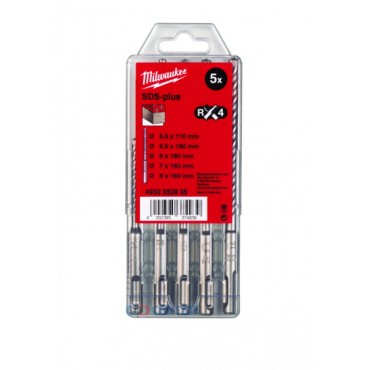 Набор сверл SDS plus 5 штук MILWAUKEE 4932352835