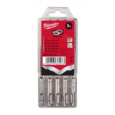 Набор буров SDS plus M2 SET 5 штук Milwaukee 4932352338
