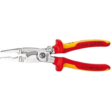Плоскогубцы диэлектрические 200 мм прямые универсальные KNIPEX KN-1396200