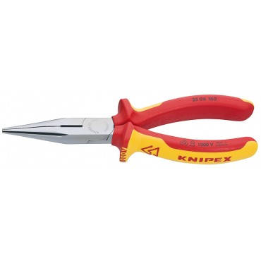 Длинногубцы  диэлектрические 160 мм прямые KNIPEX KN-2506160