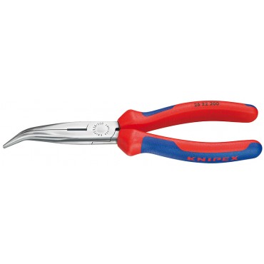 Длинногубцы 200 мм изогнутые с резцом KNIPEX KN-2622200