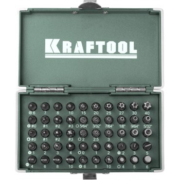 Набор бит 50 предметов кованые, торсионные, Cr-Mo Kraftool 26065-H50