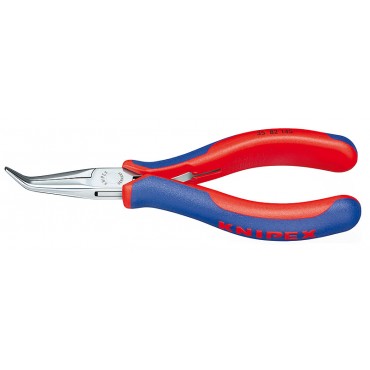 Плоскогубцы для электроники 145 мм изогнутые KNIPEX KN-3582145