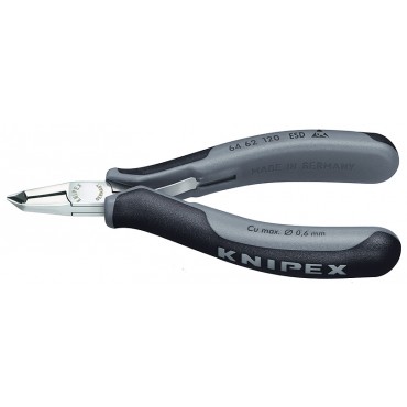 Бокорезы для электроники торцевые 120 мм изогнутые KNIPEX KN-6462120ESD