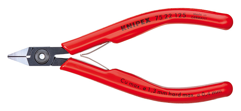 Бокорезы для электроники 125 мм прямые KNIPEX KN-7522125