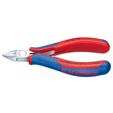 Бокорезы для электроники 115 мм прямые KNIPEX KN-7742115