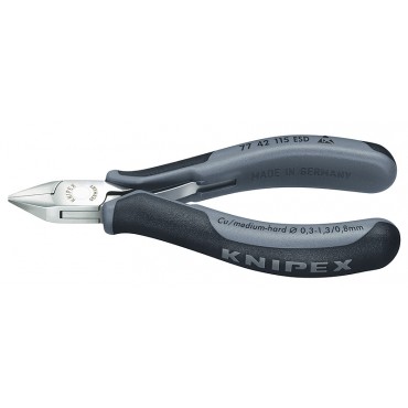 Бокорезы для электроники 115 мм прямые KNIPEX KN-7742115ESD