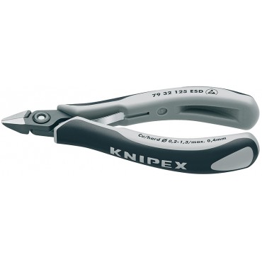 Бокорезы для электроники прецизионные 125 мм прямые KNIPEX KN-7932125ESD