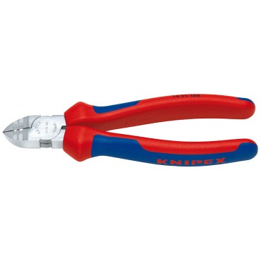 Кусачки боковые 160 мм прямые для удаления изоляции KNIPEX KN-1425160