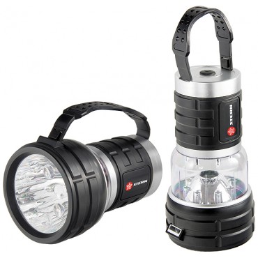 Фонарь кемпинговый многофункциональный,12 LED, 3 режима, влагонепроницаемый, 3хLR24 STERN 90531