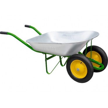 Тачка строительная 320 кг 100 л усиленная 2 колеса PALISAD 68936