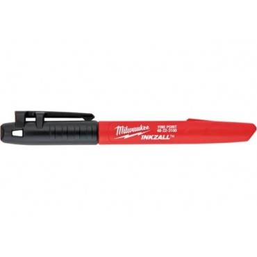 Маркер INKZALL по металлу красный Milwaukee 48223170