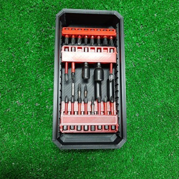 Вкладыш под биты большой PACKOUT SLIM черный Milwaukee 2923