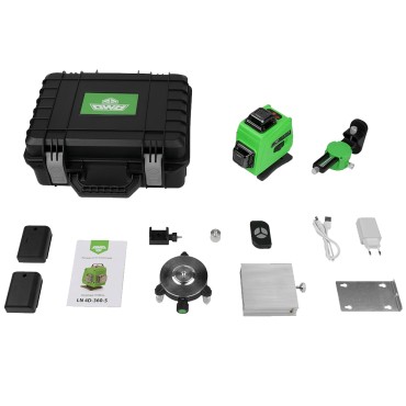 Уровень лазерный AMO LN 4D-360-5 Green 851704
