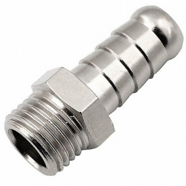 Штуцер елочка с наружной резьбой 12 мм 1/2" PEGAS 4012